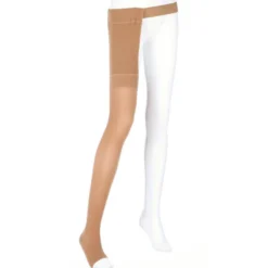 Mediven Plus Open Toe Thigh Highs w/Waist Attachment Right Leg 40-50 mmHg
