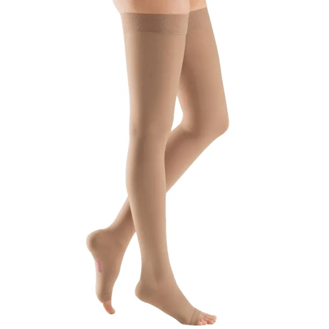 Mediven Plus Open Toe Thigh Highs w/Silicone Band 20-30 mmHg