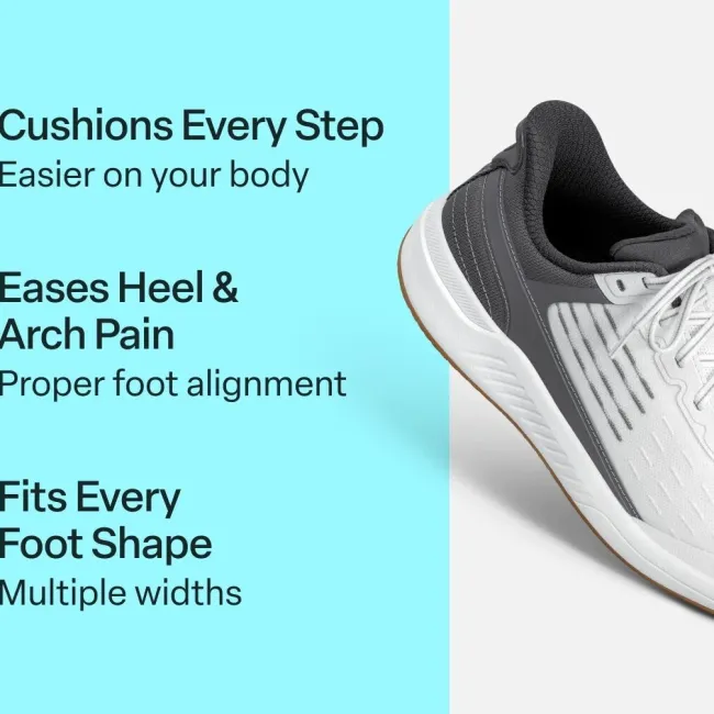 Orthofeet Men's Advantage Pickleball Hands-Free Shoe