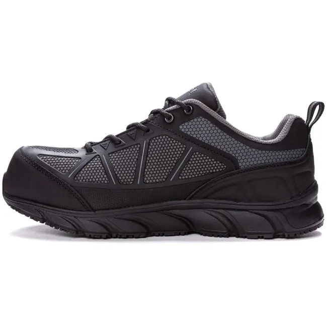 Propet Men's Seeley II Work Shoes Black/Grey