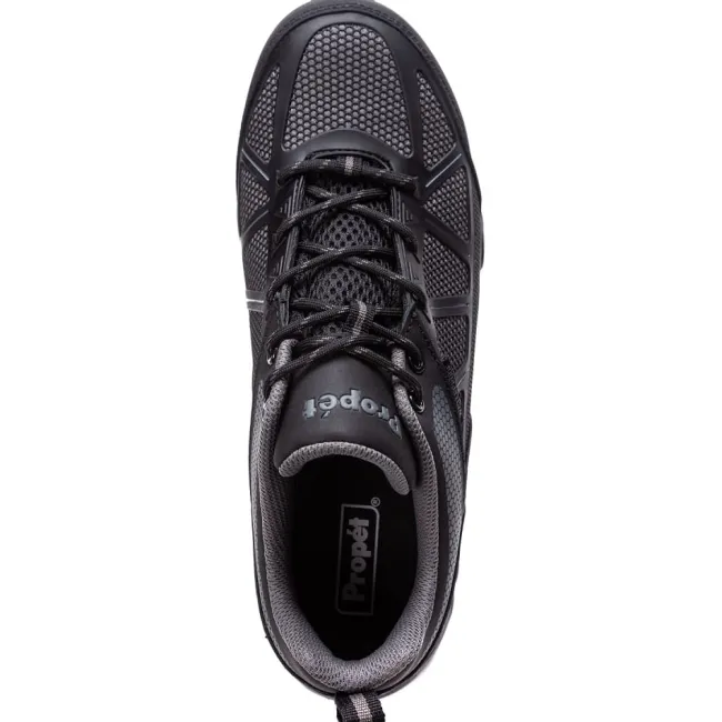 Propet Men's Seeley II Work Shoes Black/Grey