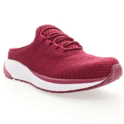 Propet Women's Tour Knit Slide Shoes Wine