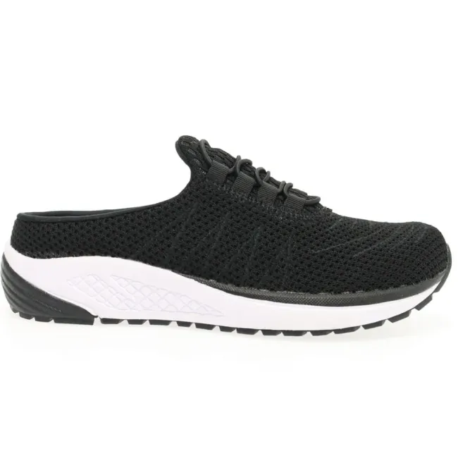 Propet Women's Tour Knit Slide Shoes Black