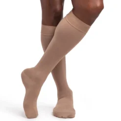 Sigvaris Dynaven 921 Access Men's Ribbed Knee Highs w/Grip Top 15-20 mmHg