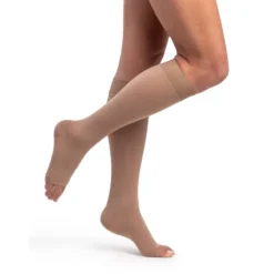 Sigvaris Dynaven 971 Women's Open Toe Knee Highs w/Grip Top 15-20 mmHg