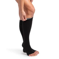 Sigvaris Dynaven 971 Women's Open Toe Knee Highs w/Grip Top 15-20 mmHg