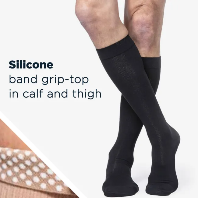 Sigvaris Essential 232 Cotton Women's Knee Highs w/ Grip Top 20-30 mmHg