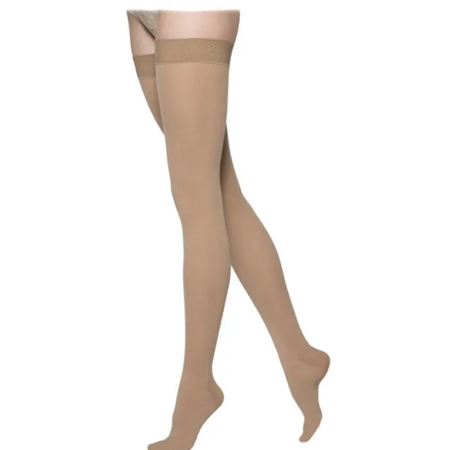 Sigvaris Essential 863 Opaque Women's Thigh Highs w/Grip Top 30-40 mmHg