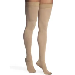 Sigvaris Essential 863 Opaque Women's Thigh Highs w/Grip Top 30-40 mmHg