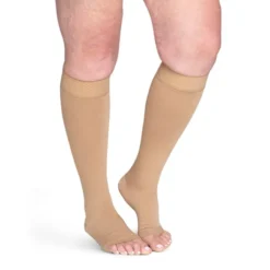 Sigvaris Specialty 553 Secure Unisex Open Toe Knee Highs w/Silicone Band 30-40 mmHg