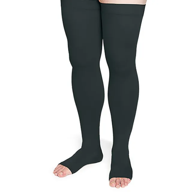 Sigvaris Specialty 552 Secure Unisex Open Toe Thigh Highs w/Silicone Band 20-30 mmHg