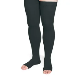 Sigvaris Specialty 553 Secure Unisex Open Toe Thigh Highs w/Silicone Band 30-40 mmHg
