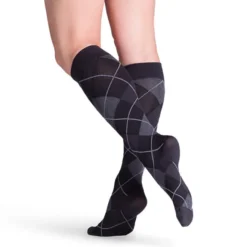 Sigvaris Style 832 Microfiber Patterns Women's Socks 20-30 mmHg