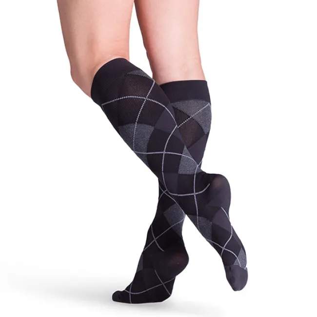 Sigvaris Style 832 Microfiber Patterns Women's Socks 20-30 mmHg
