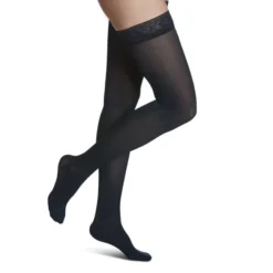 Sigvaris Style 841 Women's Soft Opaque Thigh Highs w/Grip Top 15-20 mmHg
