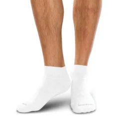 SmartKnit Unisex Active Seamless Running Ankle Socks w/ Silver