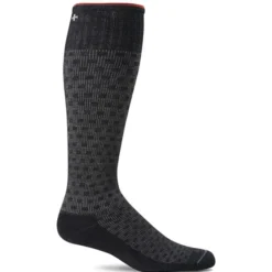 SockWell Men's Shadow Box Knee High Socks 15-20 mmHg