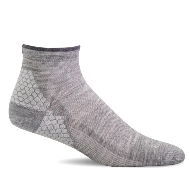 SockWell Women's Plantar Sport Quarter Socks (Grey)