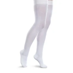 Therafirm Core-Spun Thigh High Socks w/Silicone Band 15-20 mmHg