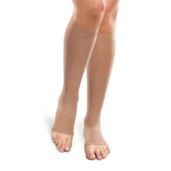 Therafirm EASE Opaque Unisex Open Toe Knee Highs 15-20 mmHg