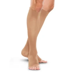 Therafirm Men's and Women's Open Toe Knee Highs 20-30 mmHg