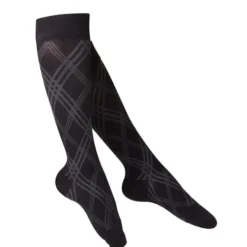 Touch Compression Women's Argyle Pattern Socks 15-20 mmHg