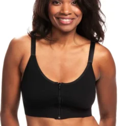 Wear Ease 752 Allyson Bra w/Fiberfill Breast Forms & Drainage Tube Pouches