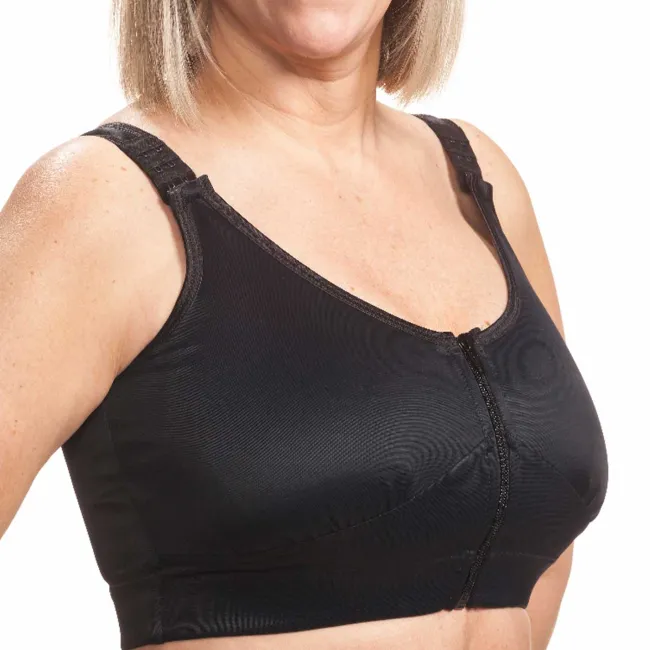 Wear Ease 792 Compression Bra w/Fiberfill Breast Forms & Drainage Tube Pouches